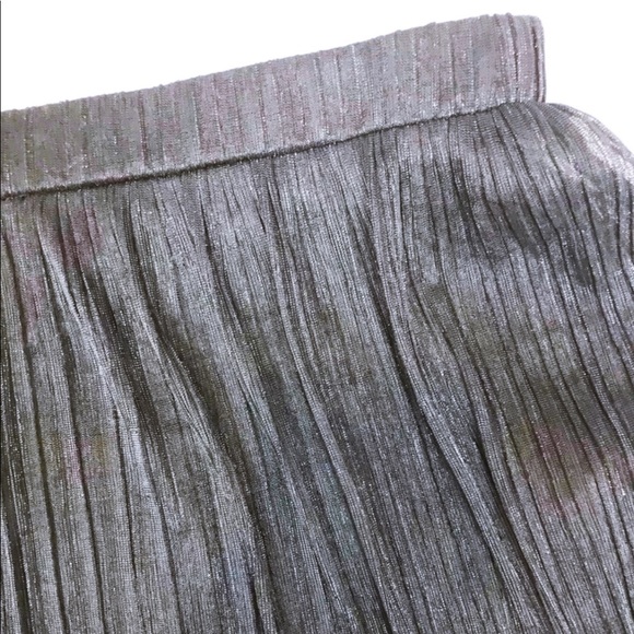 Junarose Black Shimmer Elastic Waist Skirt - Picture 3 of 6